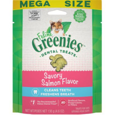 Greenies Feline Dental Treats - Savory Salmon Flavour 三文魚味潔牙粒 4.6oz